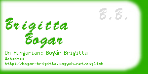 brigitta bogar business card