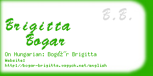 brigitta bogar business card